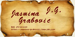 Jasmina Grabović vizit kartica